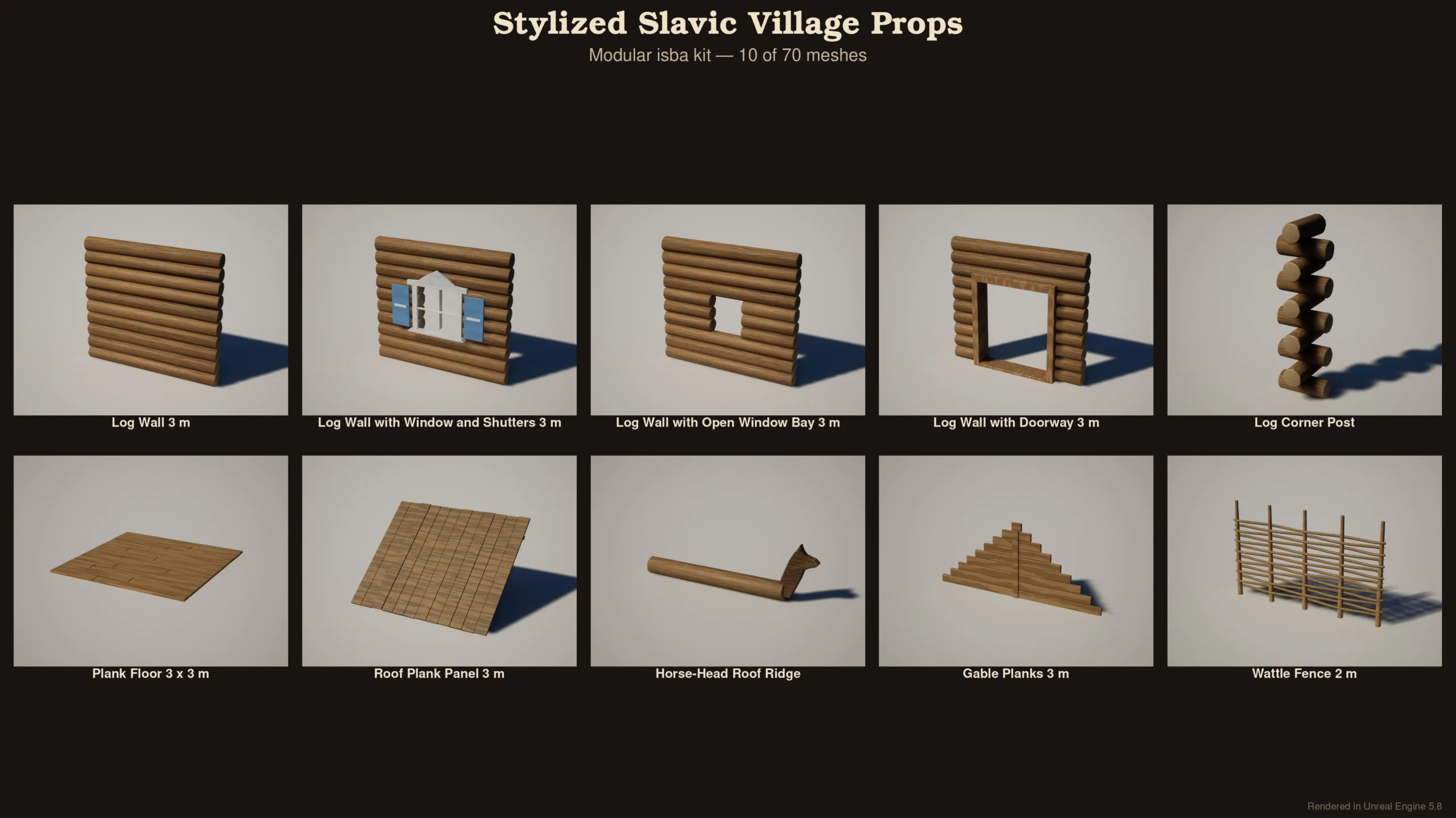 Stylized Slavic Village Props - Image 14