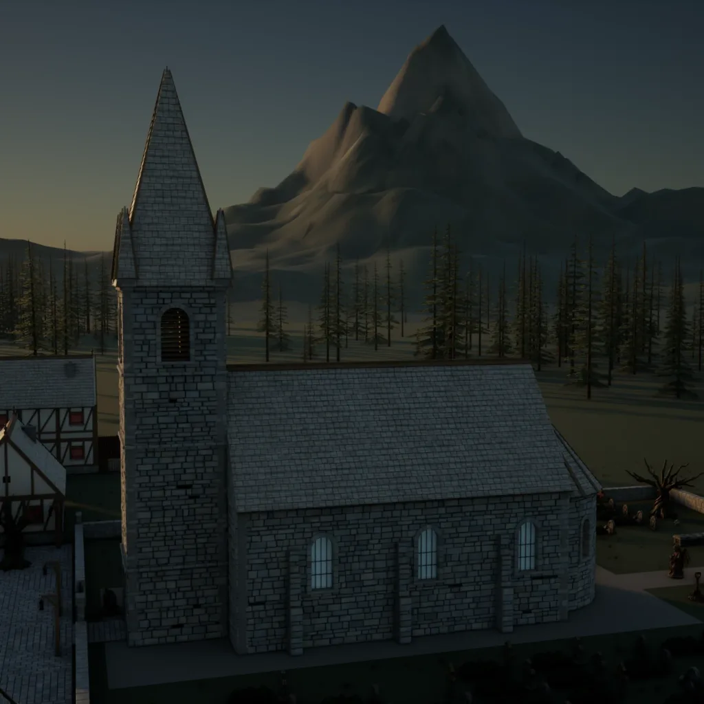 Stylized Carpathian Village